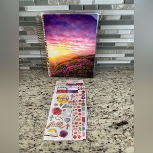 Paperhouse life planner undated 1 John 4:19 spiral bound biblical stickers